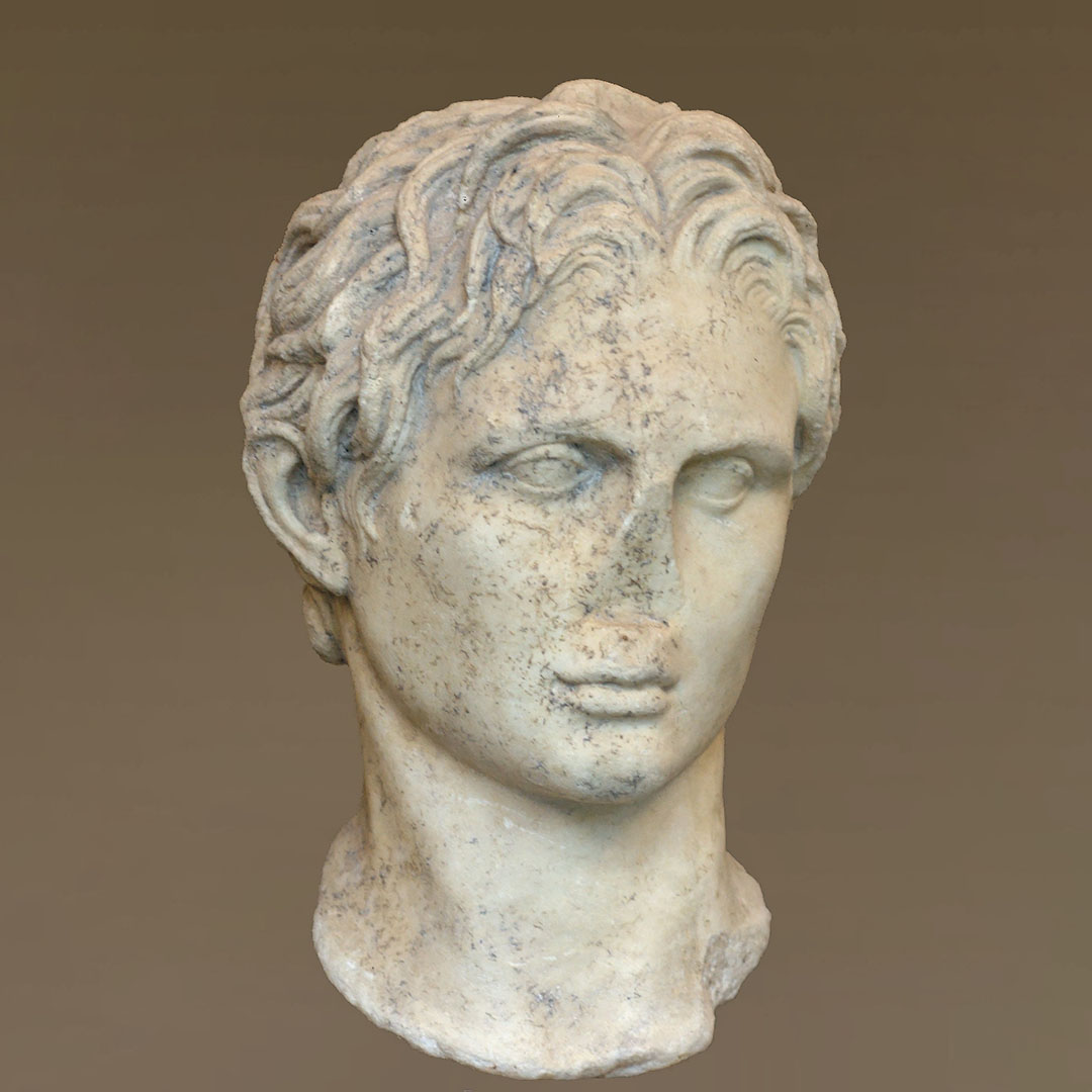Alessandro Magno, Schwarzenberg type. Copia di una statua di Lysippos (ca. 330 a.C.)